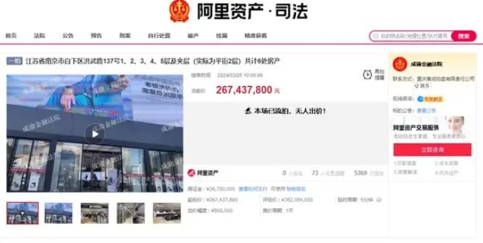 2.6亿元易主失败！南京国美电器商场流拍