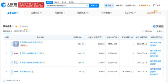 海尔集团财务公司增资至100亿